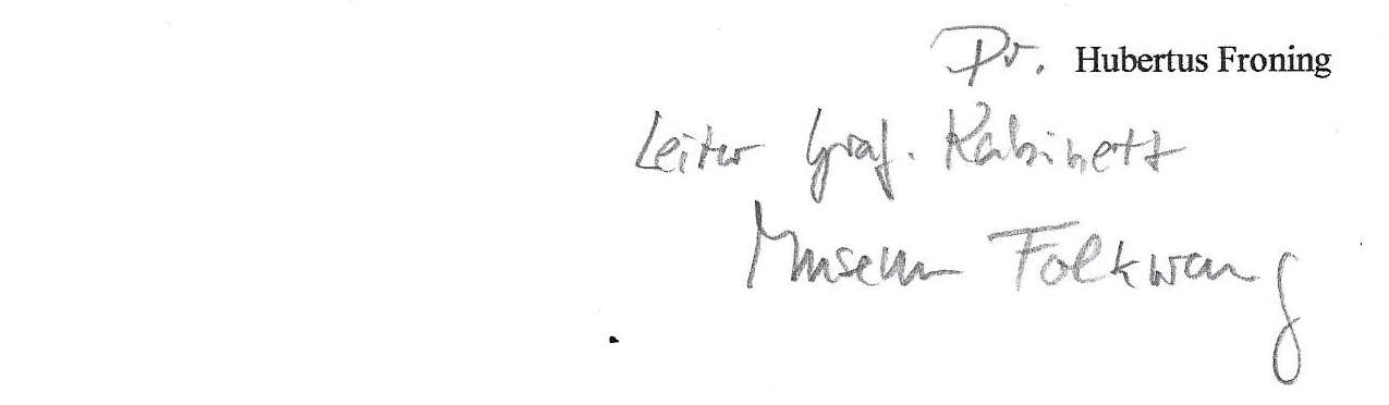 Scan einer Unterschrift